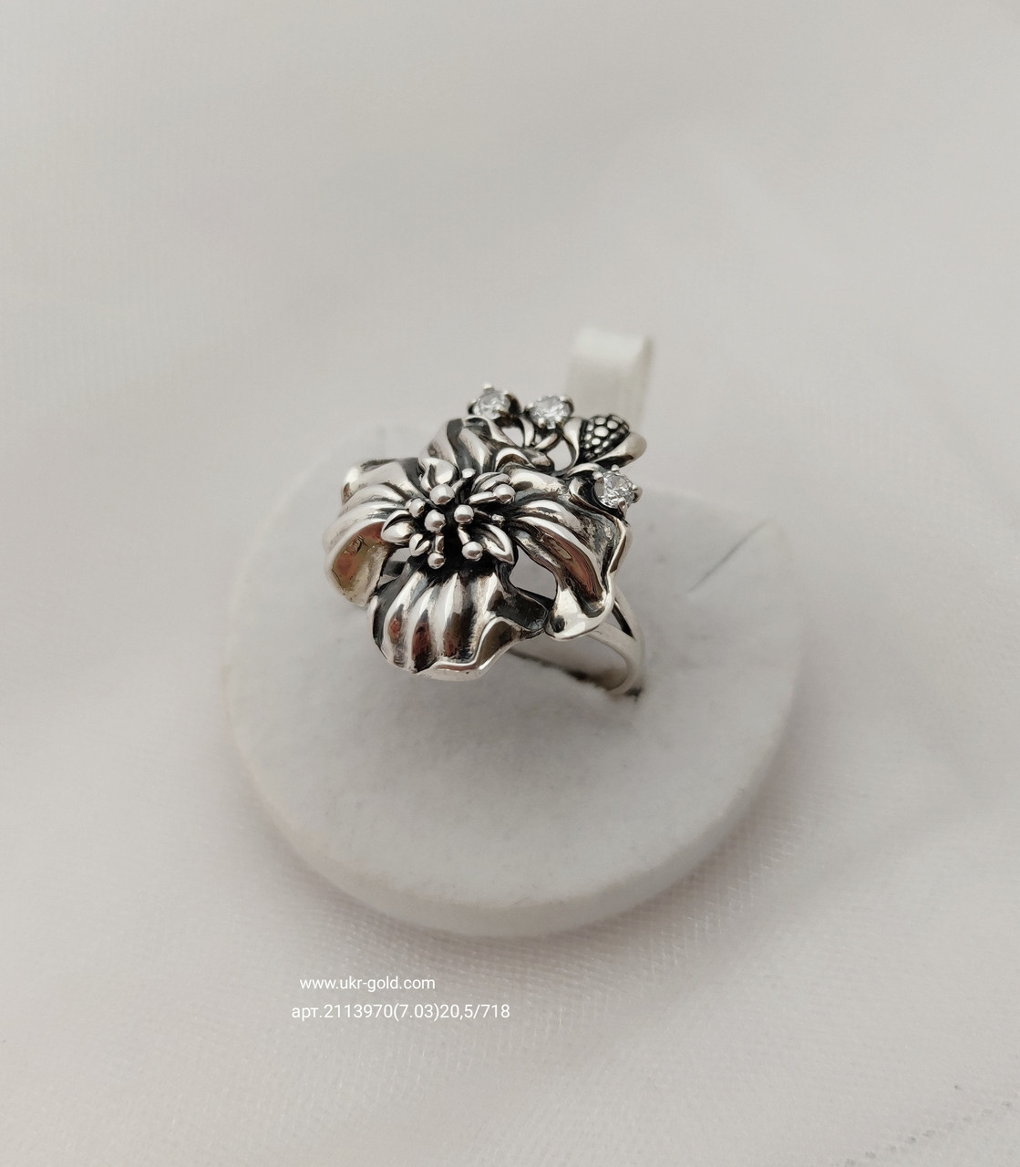 Срібне кільце 925 проби