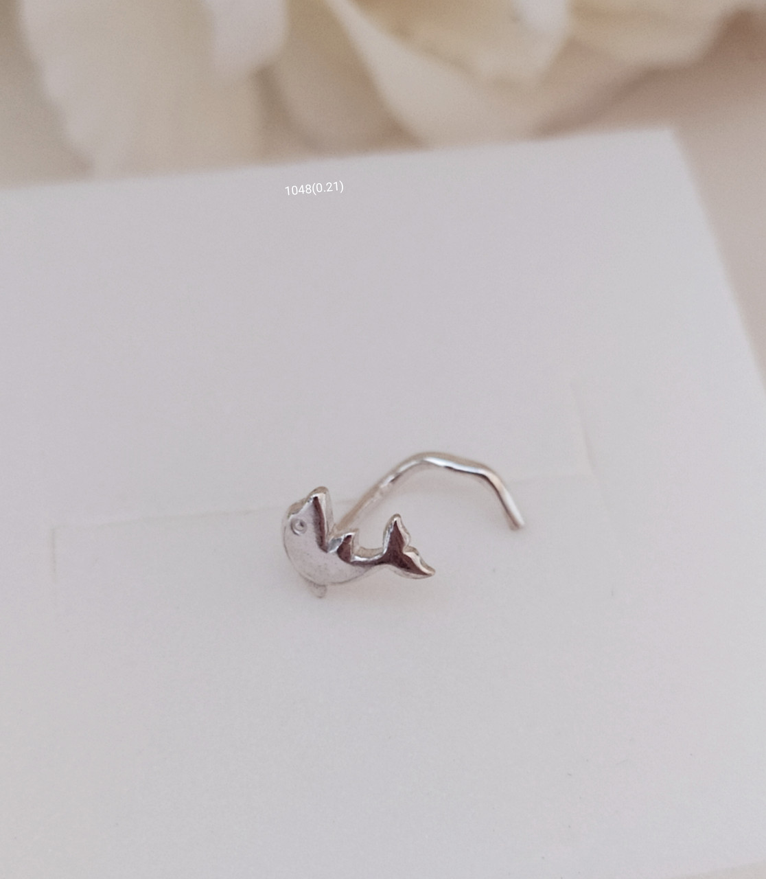 Срібний пірсинг носа