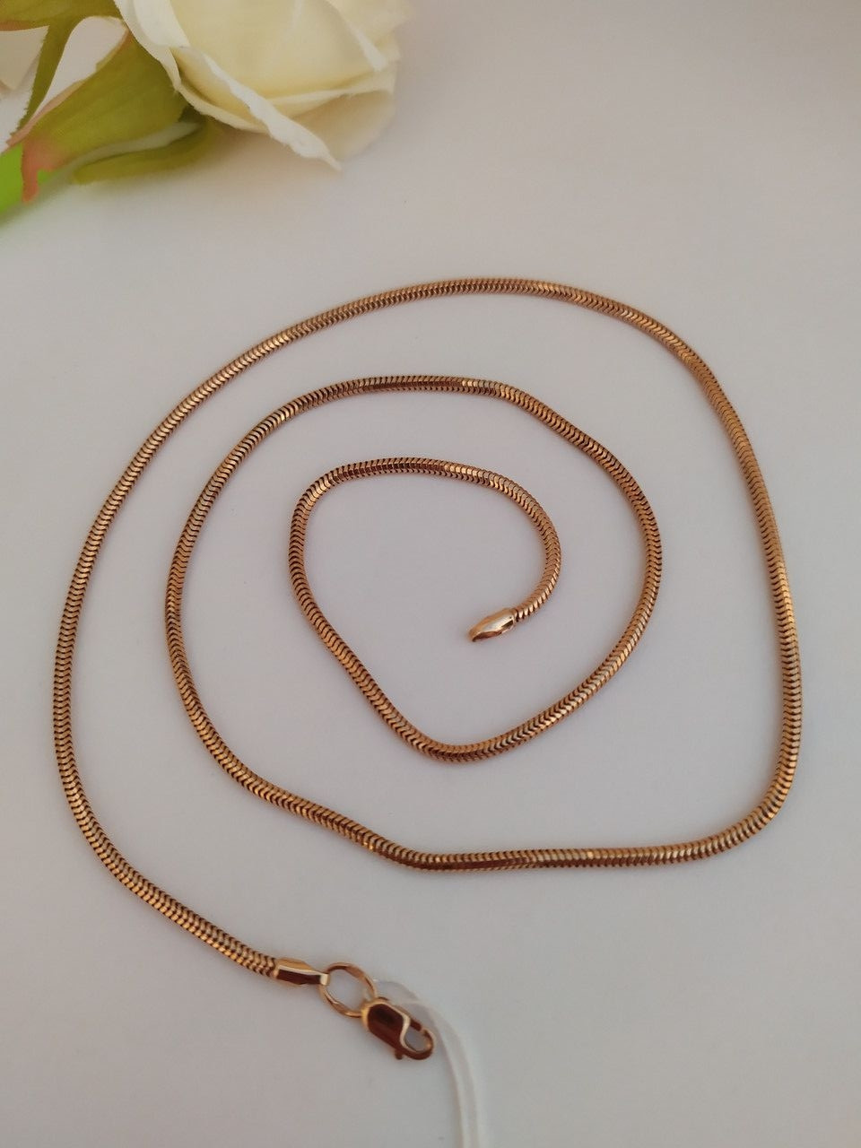 Золотий ланцюг Снейк 585 проби