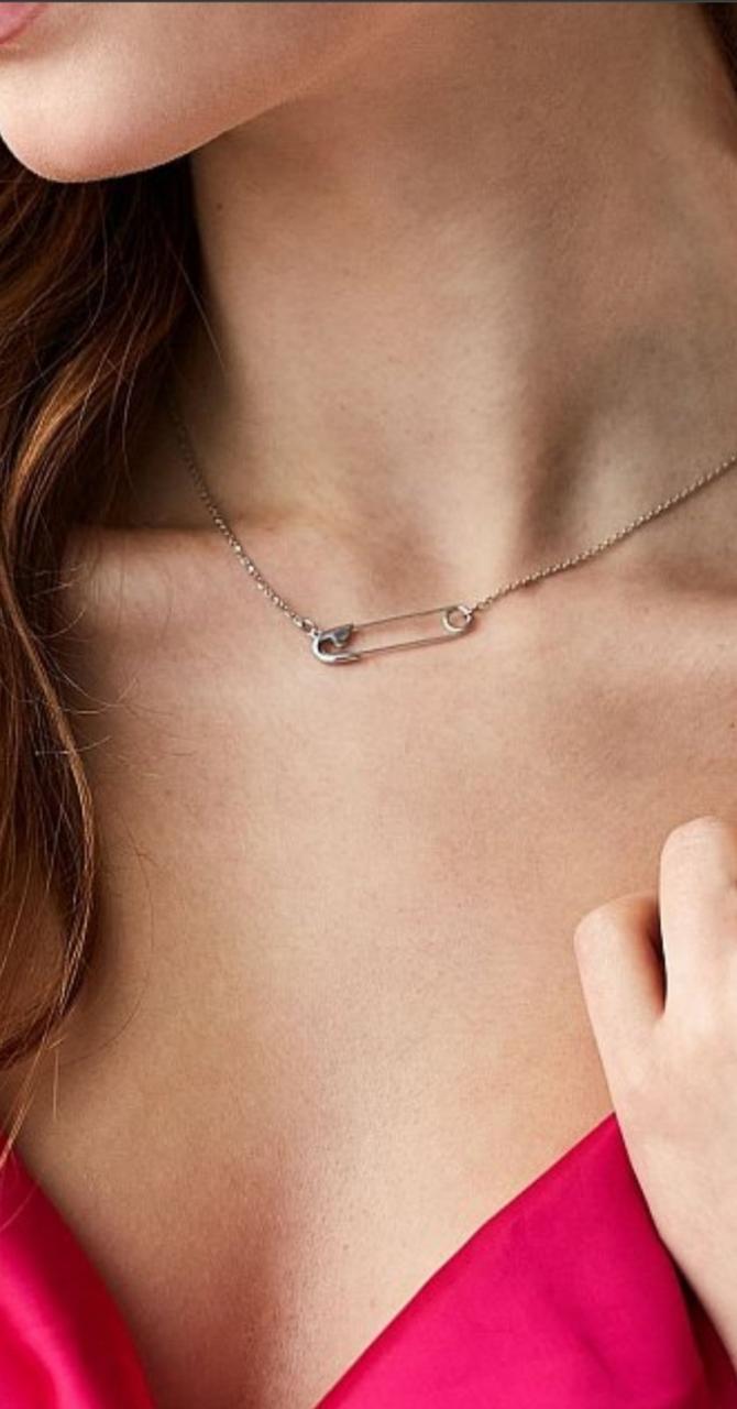 Срібне кольє булавка кольє булавка 1084