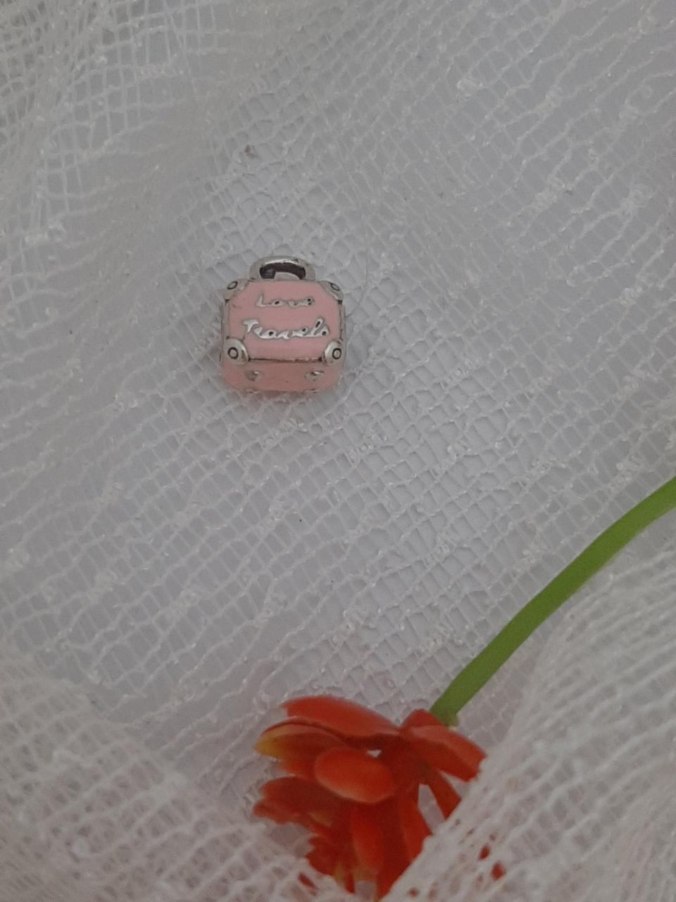 Срібний кулон шарм 925 проби у вигляді Валізки