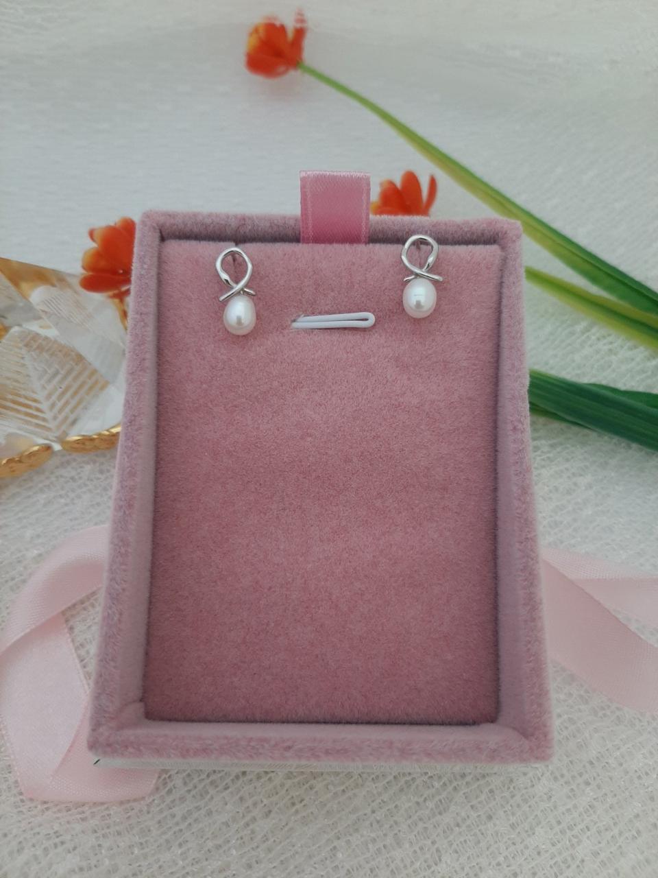 Срібні сережки-пуссети 925 проби.