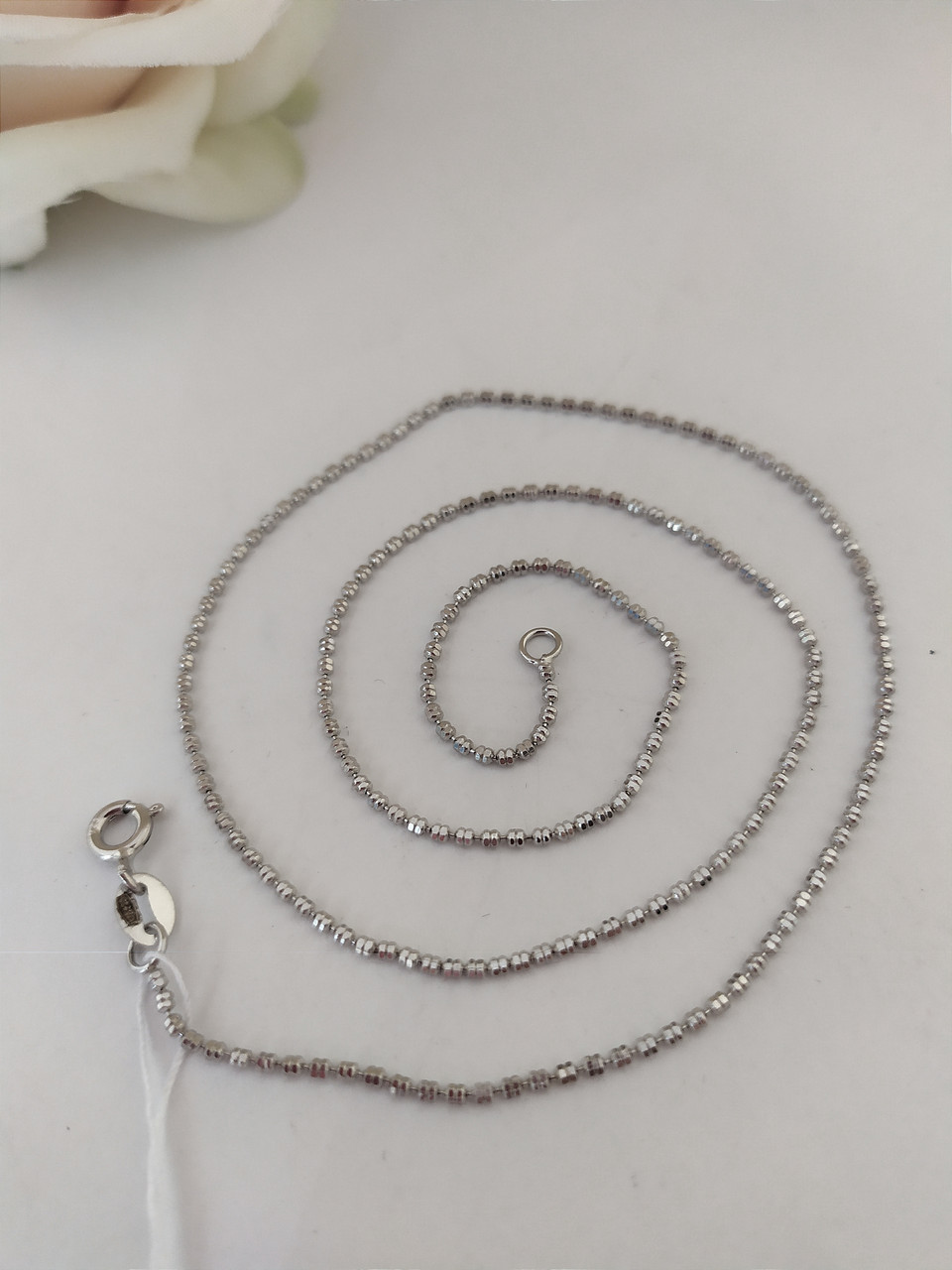 Срібна ланцюжок 925 проби Срібний ланцюг в стилі мінімалізм срібний ланцюг покриття родій 5300442