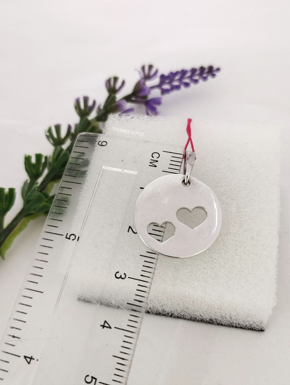 Срібний кулон серце 925 проби