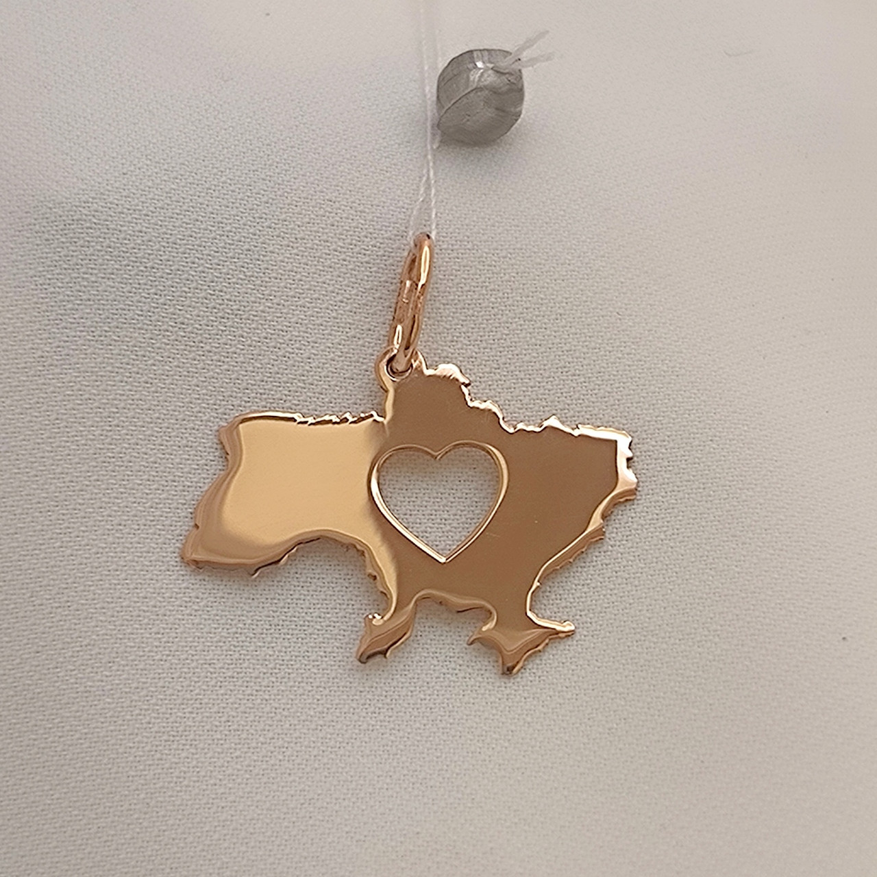 Золотий кулон карта України патріотичний кулон патріотичні прикраси