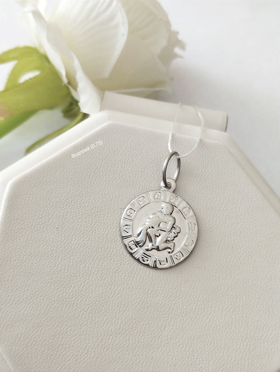 Срібний кулон знак зодіаку Водолій
