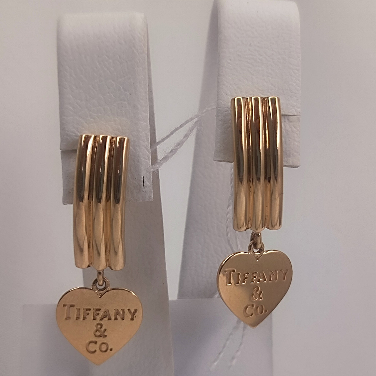 Золоті сережки сердечки