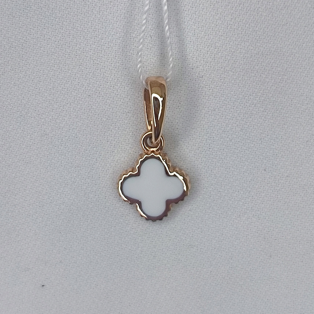 Золотий кулон у формі конюшини 585 проби