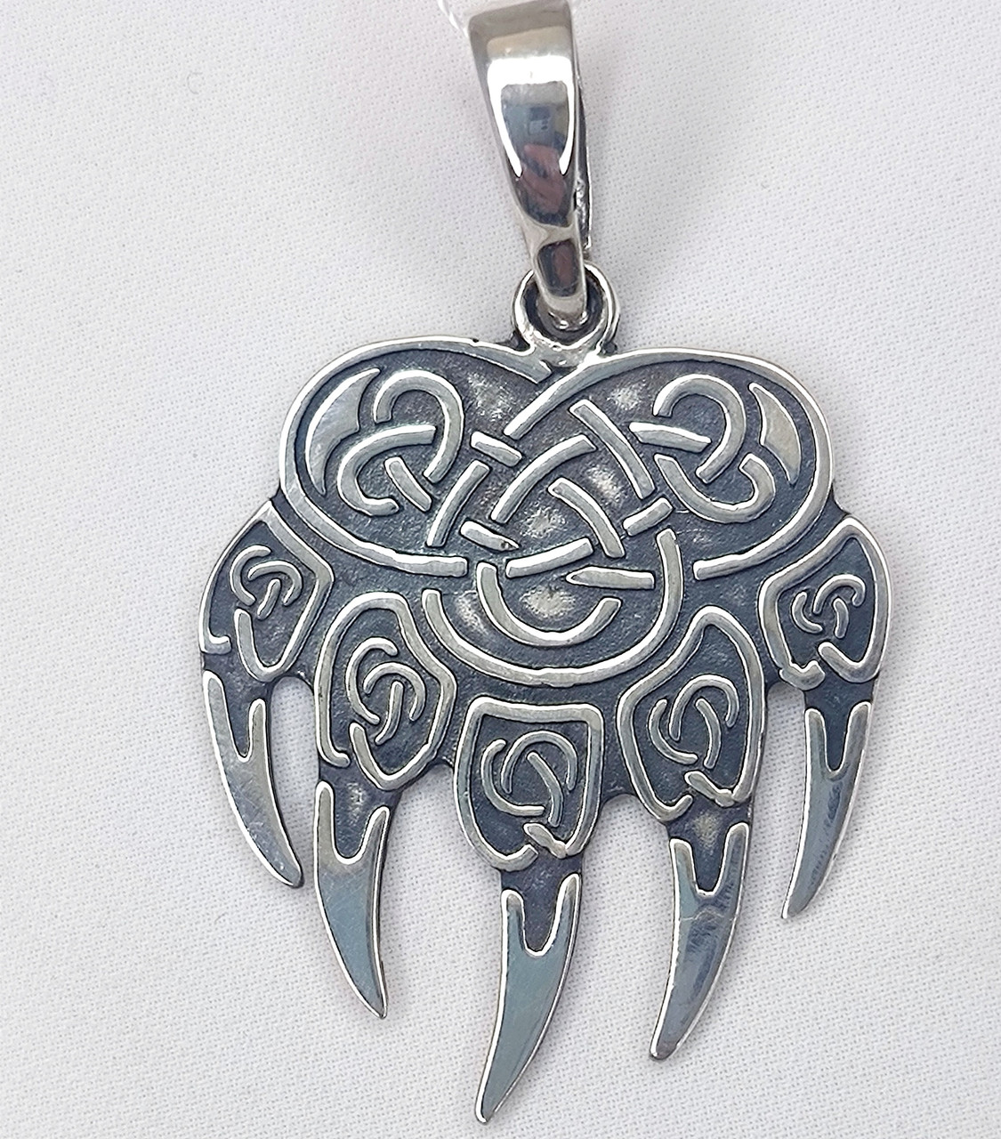 Амулет срібний Печа Велеса (лапа вовка) 925 проби