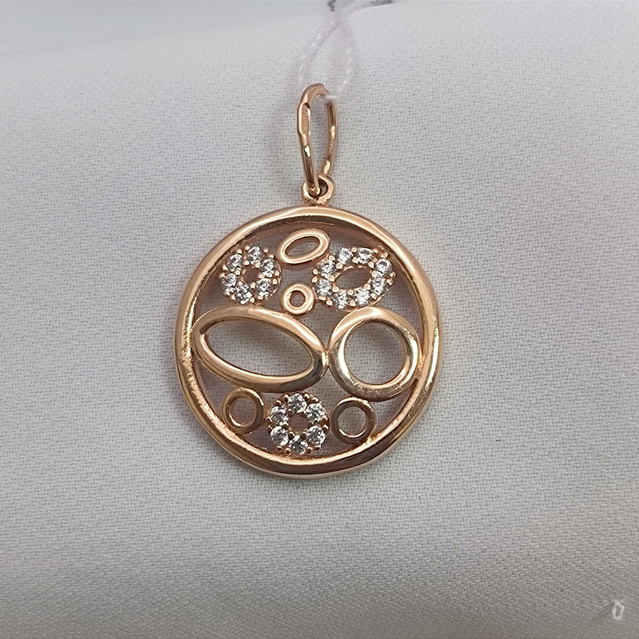 Золотий кулон 585 проби з цирконієм Ukr-gold.com