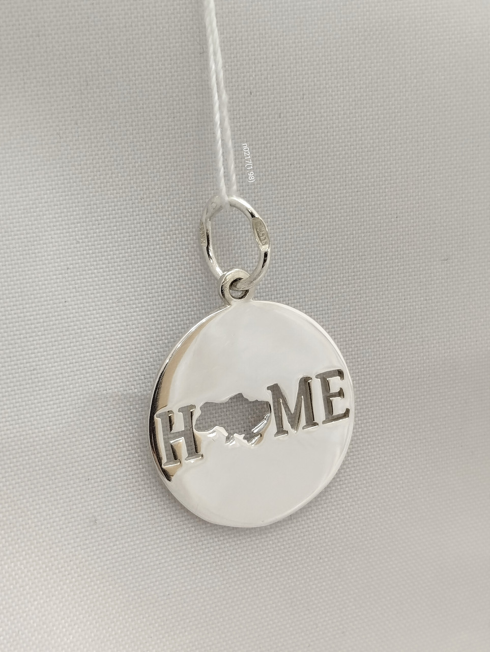 Срібний патріотичний кулон Home Ukr-Gold