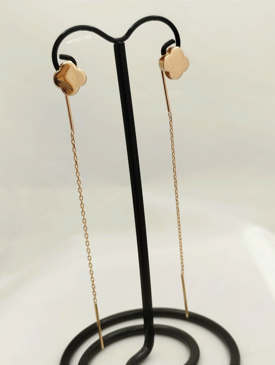 Золоті сережки протяжки Ukr-Gold