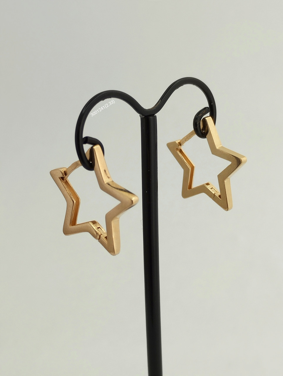 Золоті сережки зірка Ukr-gold
