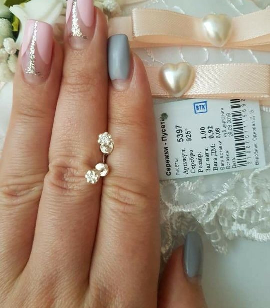 Срібні сережки 925 проби з цирконієм