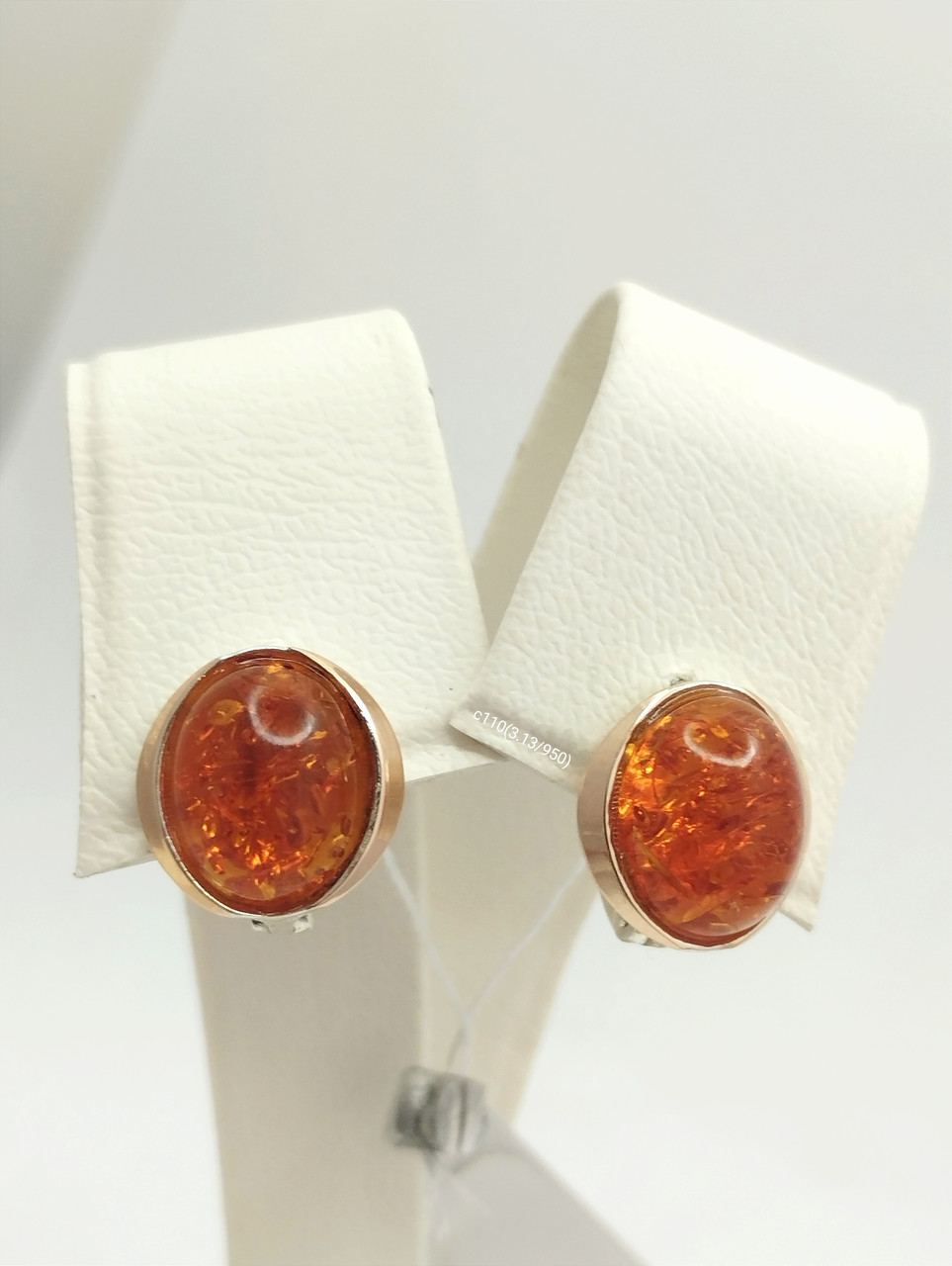 Срібні сережки із золотими пластинами Ukr-gold.com