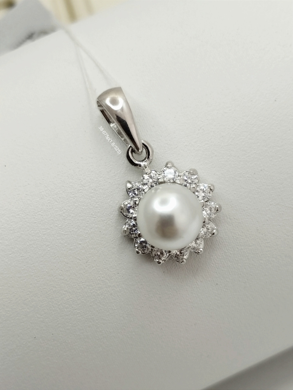 Срібний кулон з перлиною Ukr-gold.com