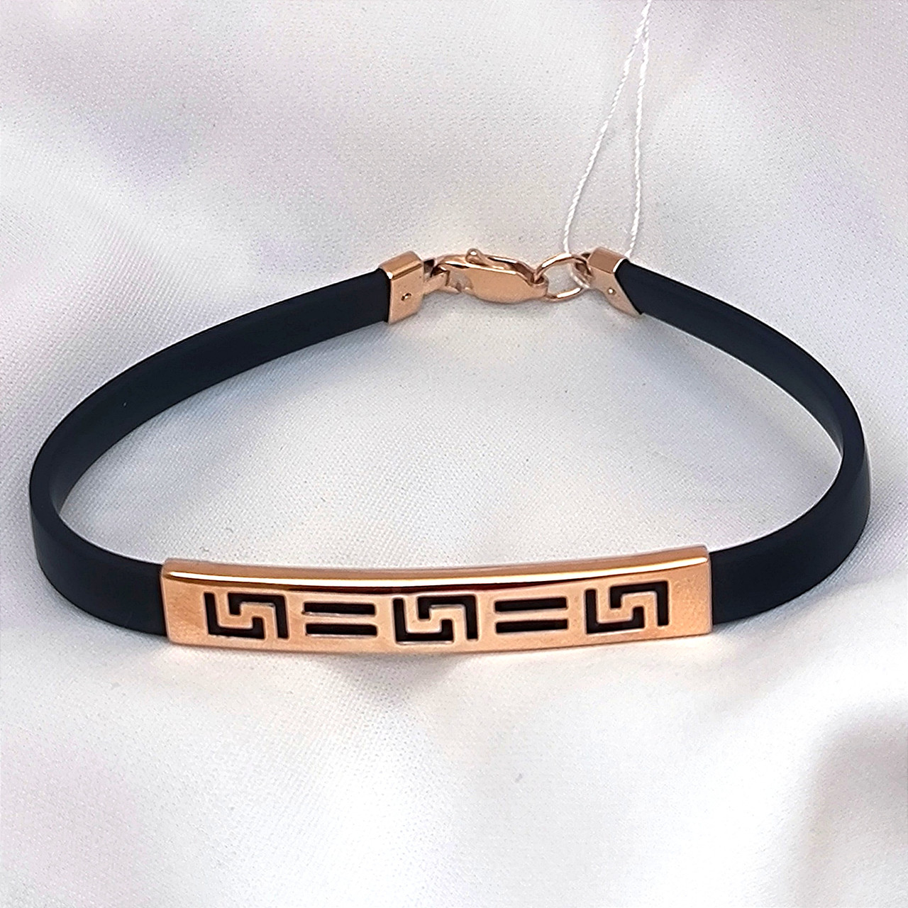 Каучуковий браслет із золота 585 проби