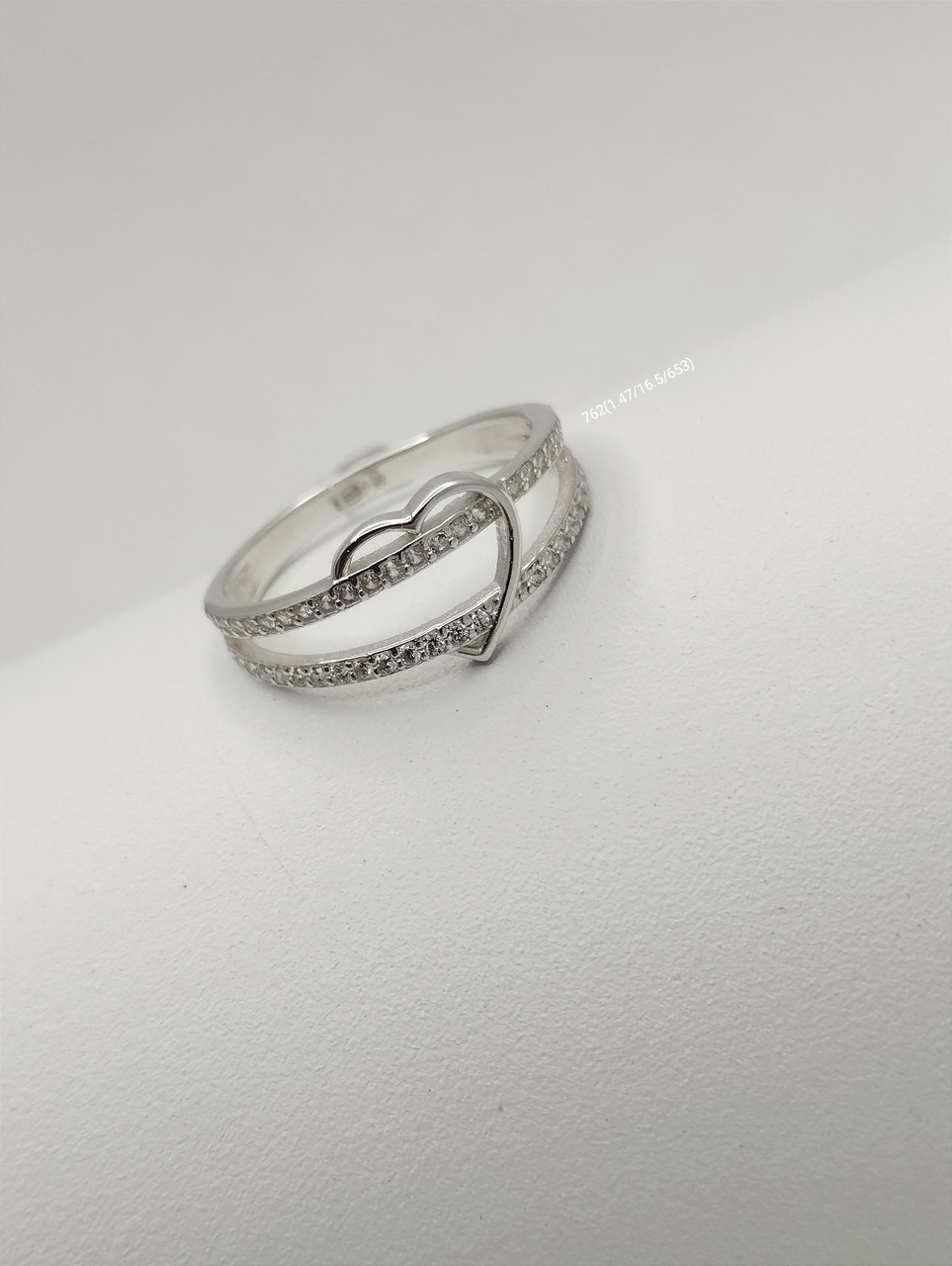 Срібне кільце з цирконієм Ukr-gold