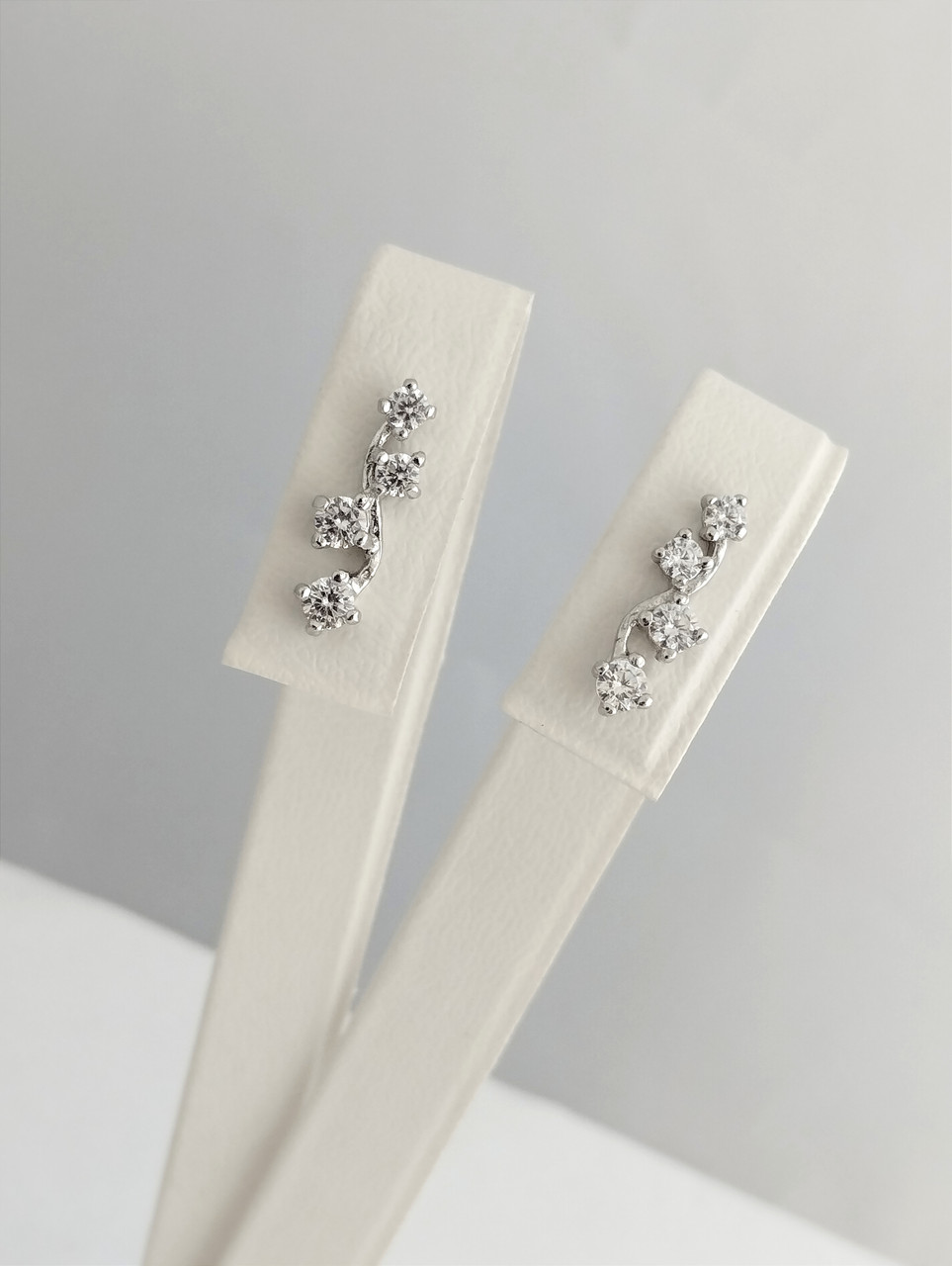 Срібні сережки кафи Ukr-gold