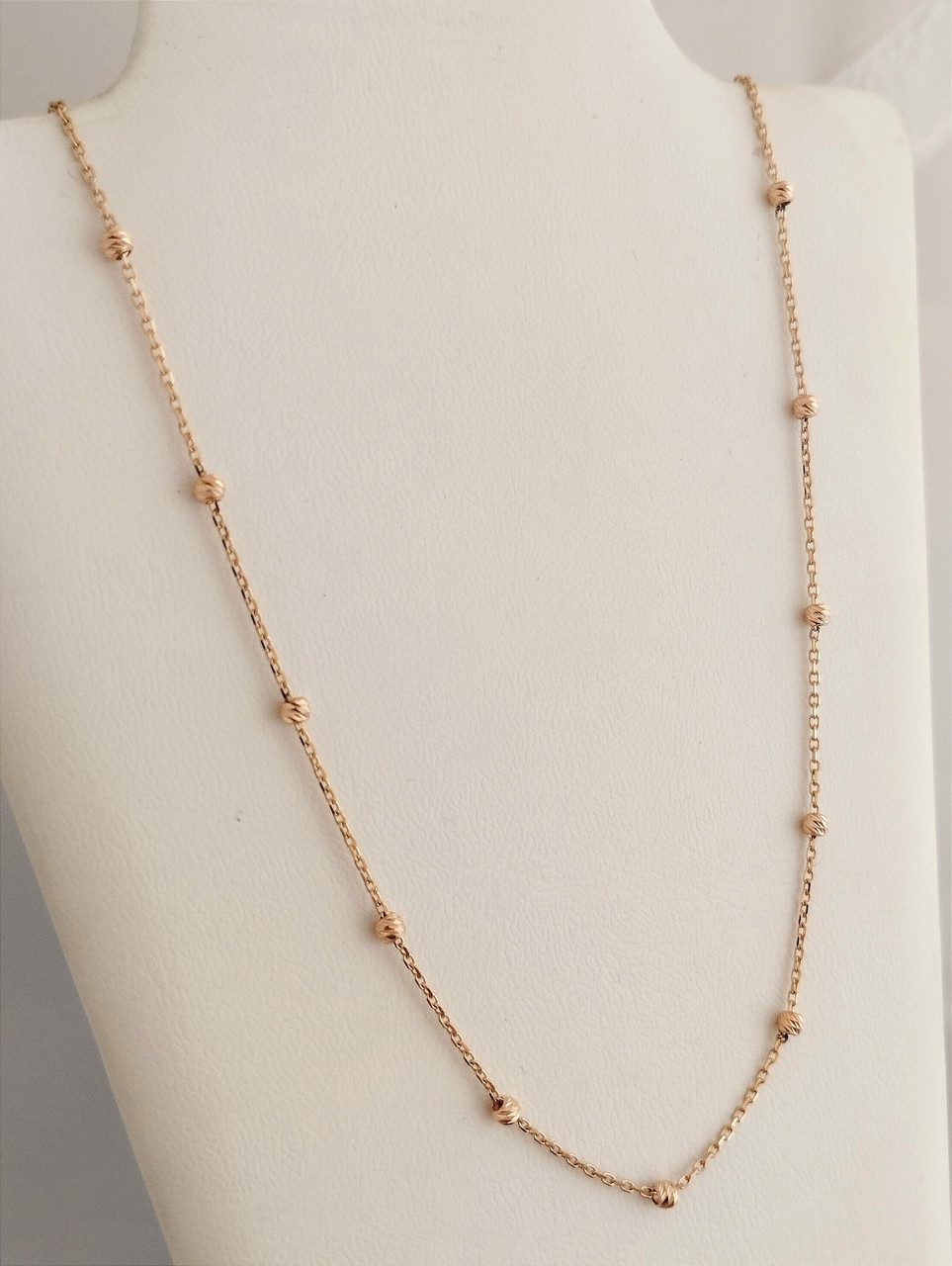 Золотий ланцюжок із кульками Ukr-gold