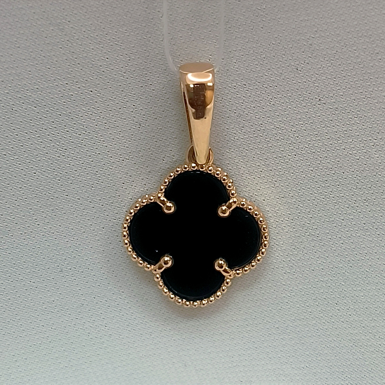 Золотий кулон 585 проби у формі конюшини