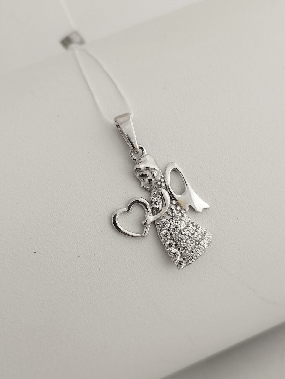 Срібний кулон ангел Ukr-gold