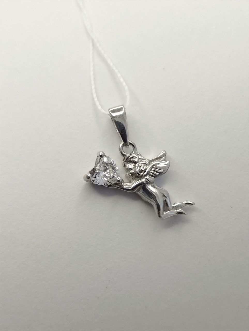 Срібний кулон ангел Ukr-gold