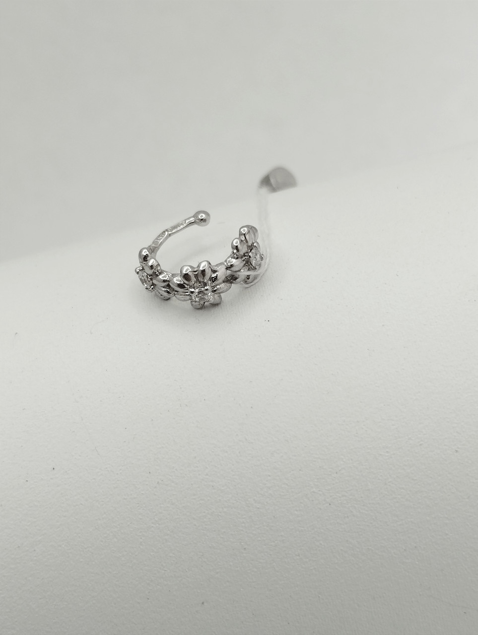 Срібна сережка кафа Ukr-gold