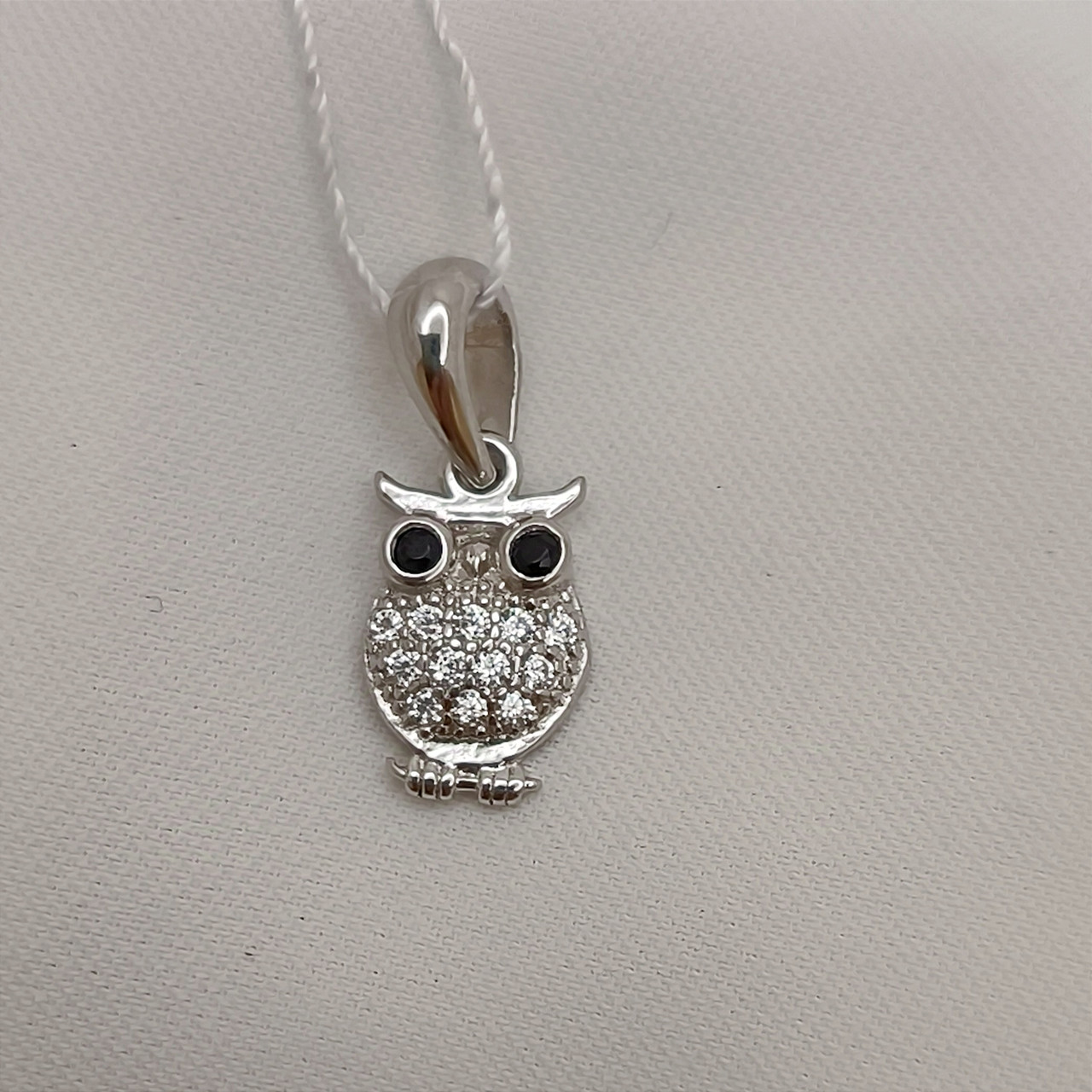 Срібний кулон 925 проби Сова.