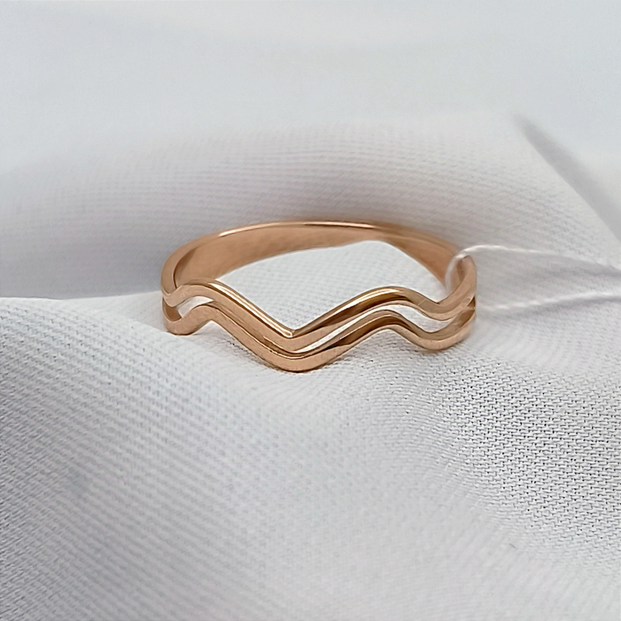 Золоте кільце без каменів 585 проби