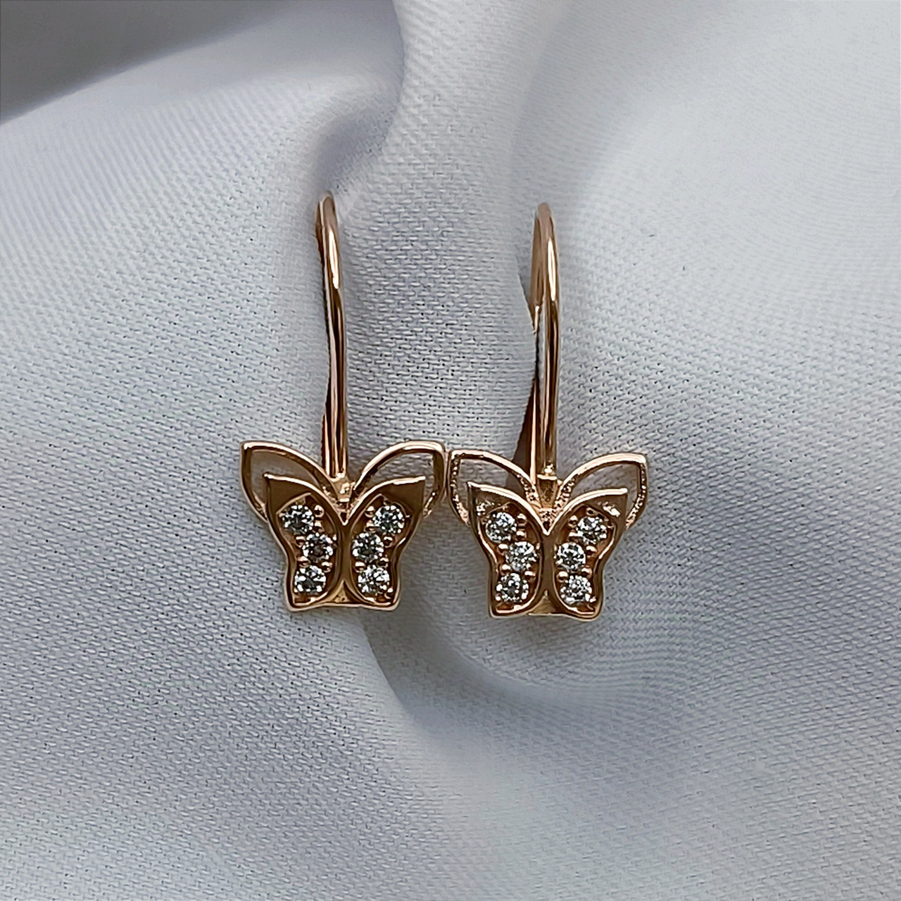 Дитячі золоті сережки 585 проби