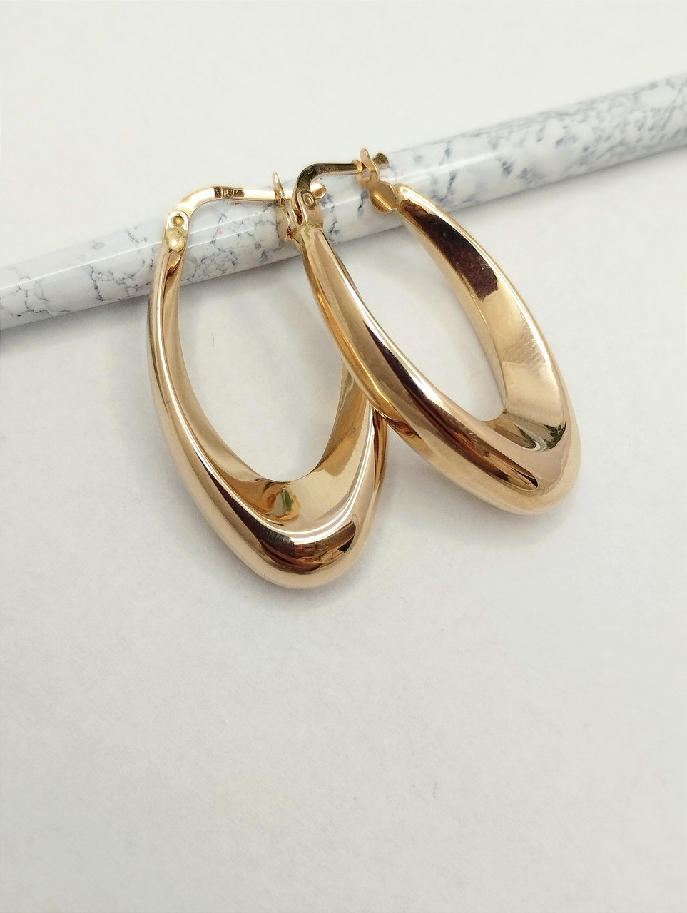 Золоті сережки без вставок