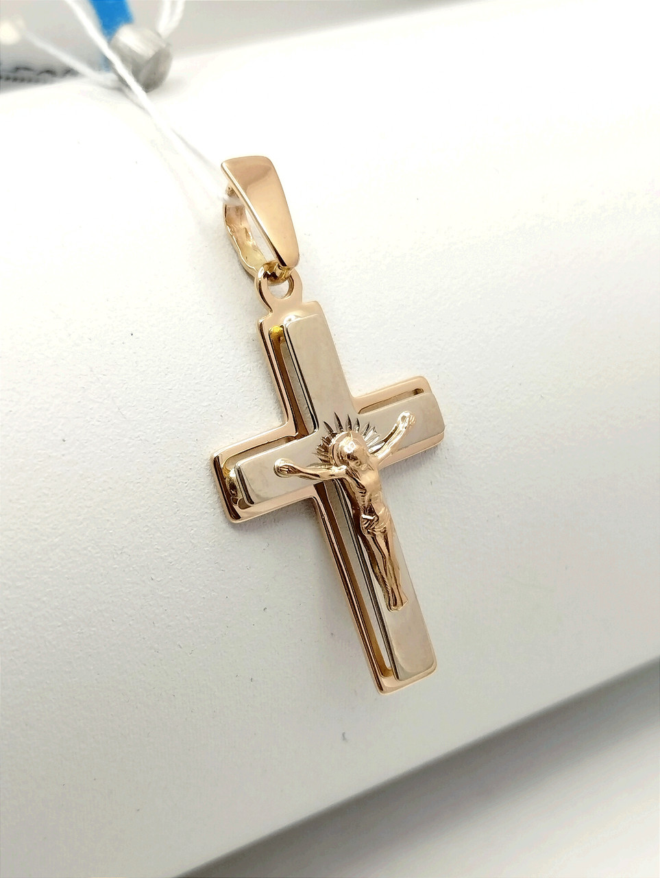 Золотий хрестик 585 проби Ukr-Gold