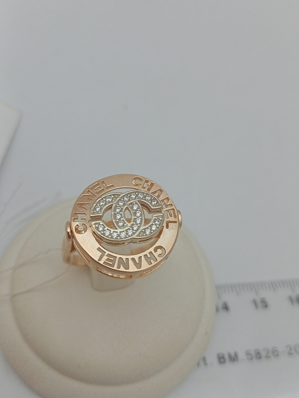 Золоте кільце шанель