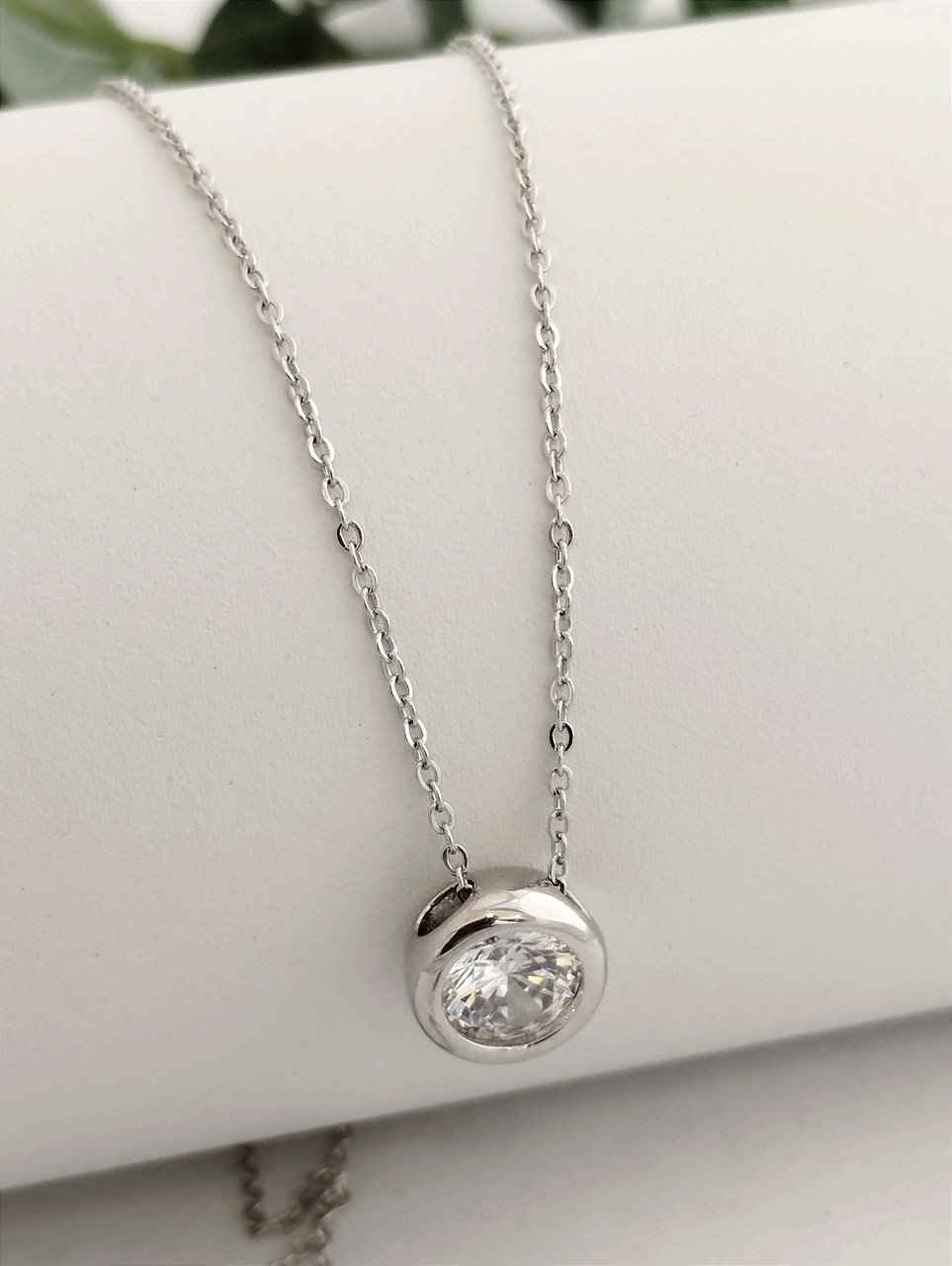 Срібне кольє