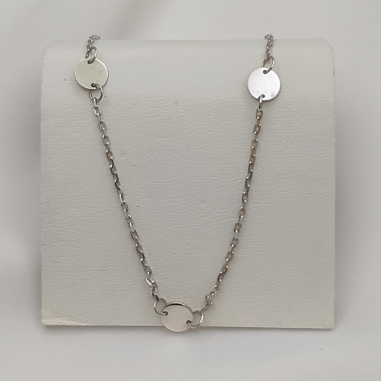 Срібне кольє монетки 925 проби без вставок