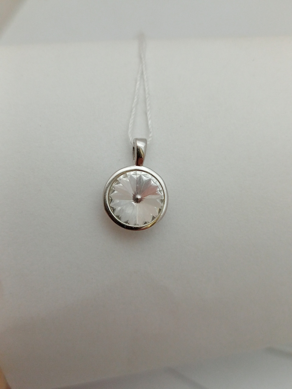 Срібний кулон 925 проби зі вставка цирконію