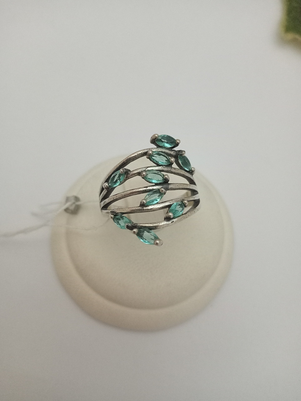 Срібне кільце з цирконієм 925 проби