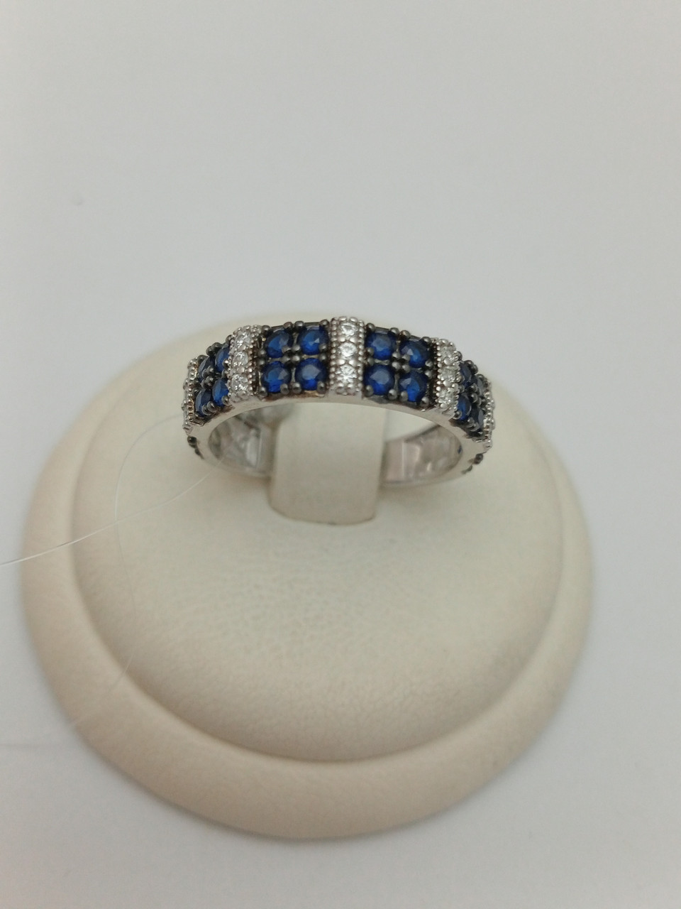 Срібне кільце 925 проби з фіанітом