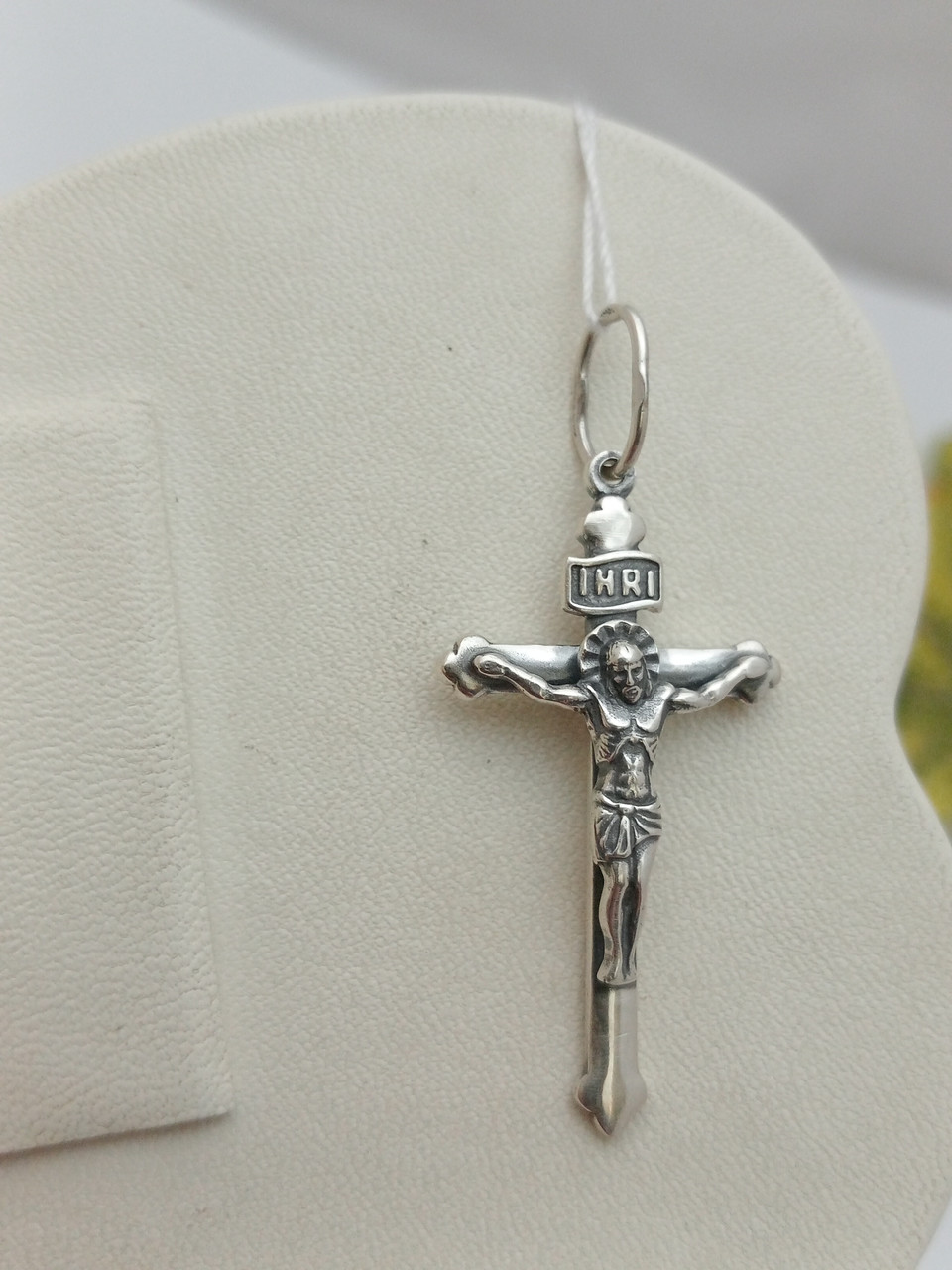 Срібний хрест із розп’яттям 925 проби