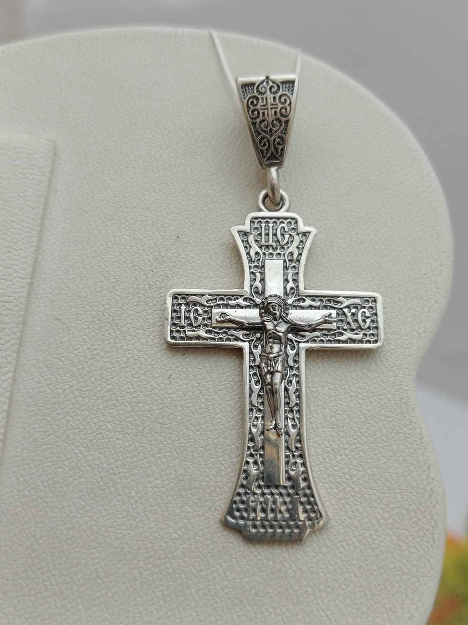 Срібний хрестик із розп’яттям 925 проби